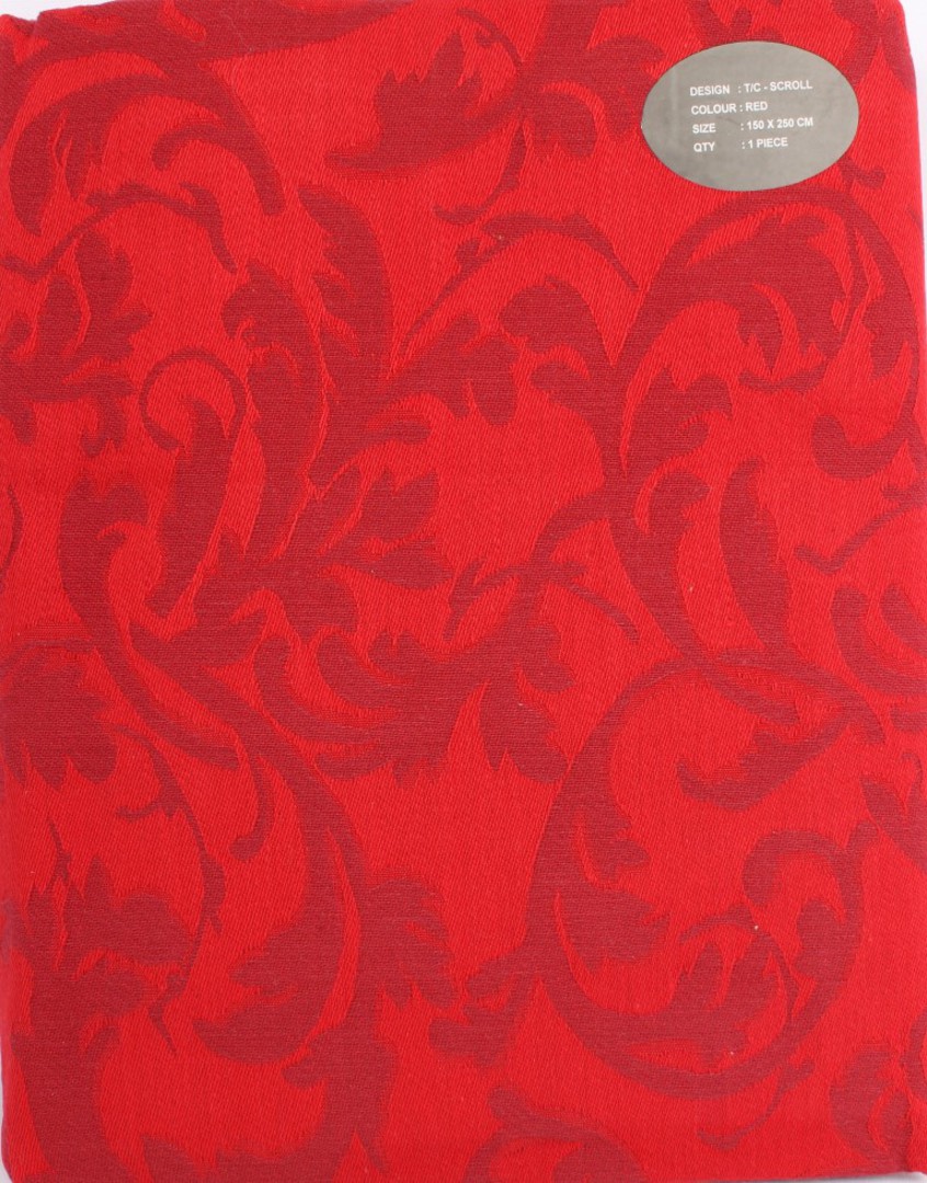 Scroll tablecloth red 150X250CM Code:T/C-SCR/250/RED image 0
